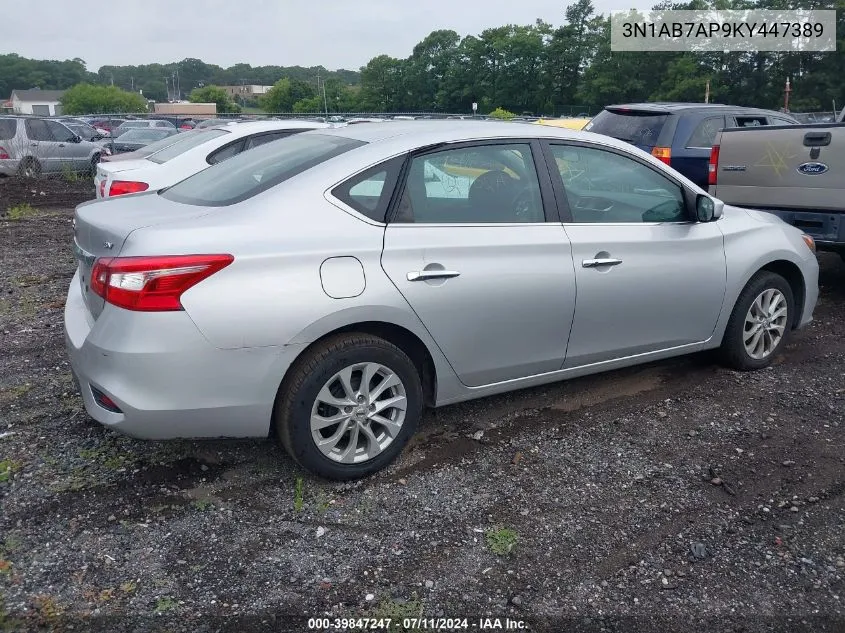 3N1AB7AP9KY447389 2019 Nissan Sentra Sv