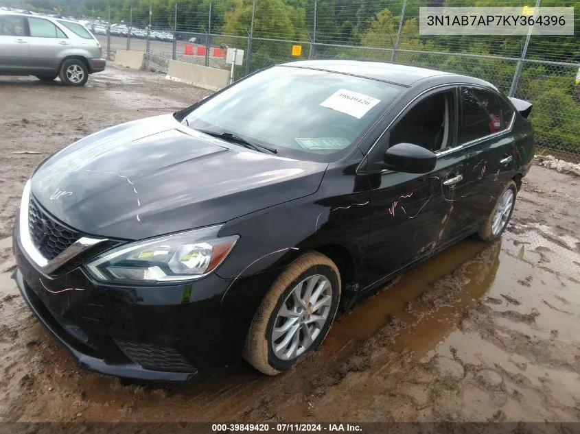 2019 Nissan Sentra Sv VIN: 3N1AB7AP7KY364396 Lot: 39849420