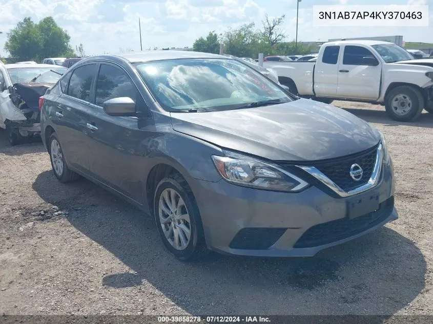 3N1AB7AP4KY370463 2019 Nissan Sentra Sv