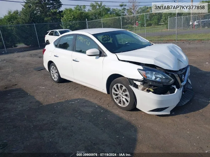 3N1AB7AP7KY377858 2019 Nissan Sentra S/Sv/Sr/Sl