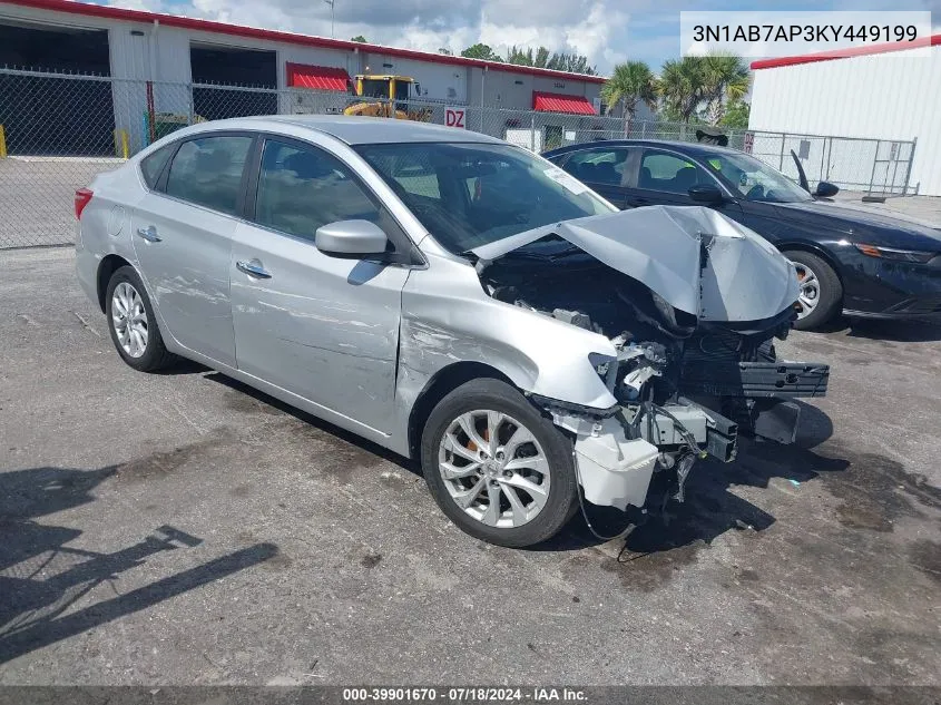 3N1AB7AP3KY449199 2019 Nissan Sentra Sv