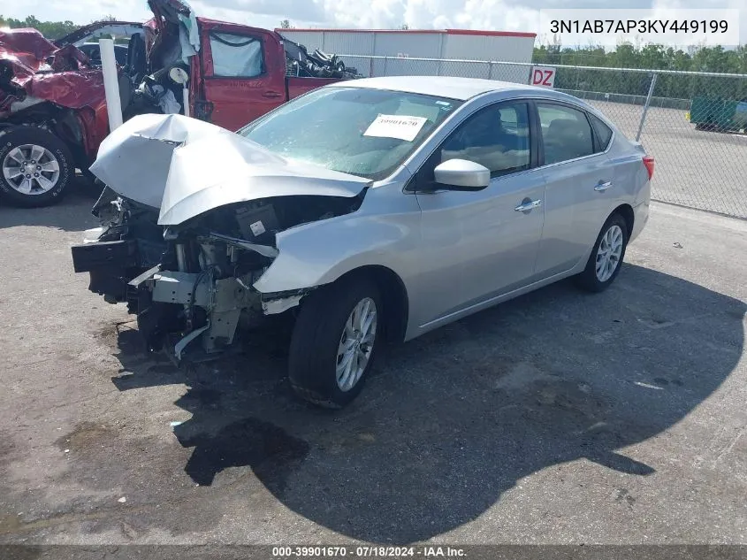 3N1AB7AP3KY449199 2019 Nissan Sentra Sv