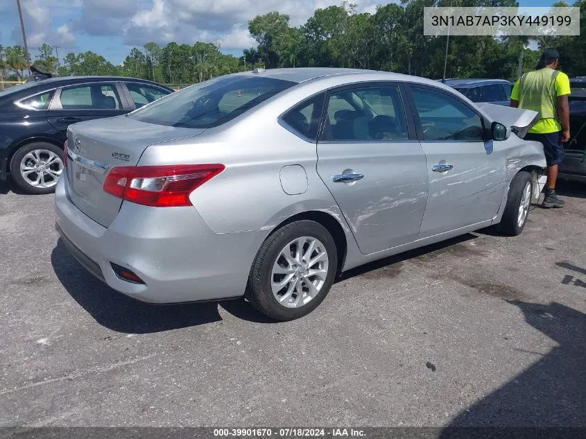 2019 Nissan Sentra Sv VIN: 3N1AB7AP3KY449199 Lot: 39901670