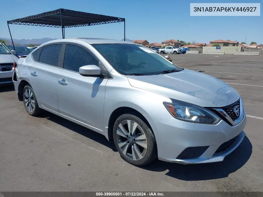 2019 Nissan Sentra Sv VIN: 3N1AB7AP6KY446927 Lot: 39905501