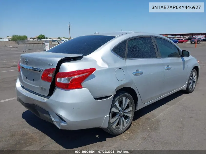 3N1AB7AP6KY446927 2019 Nissan Sentra Sv