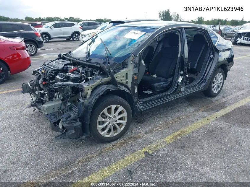 2019 Nissan Sentra Sv VIN: 3N1AB7AP1KL623946 Lot: 39914857