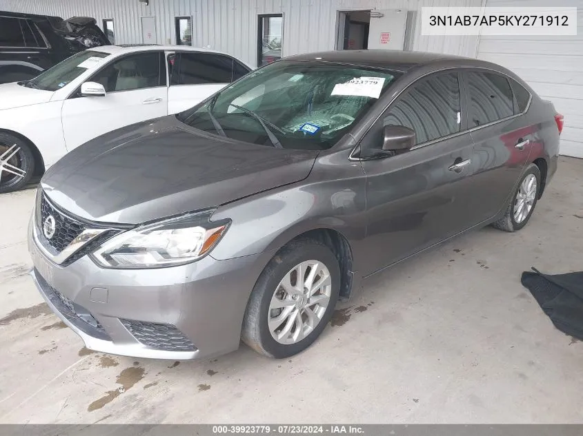 3N1AB7AP5KY271912 2019 Nissan Sentra S