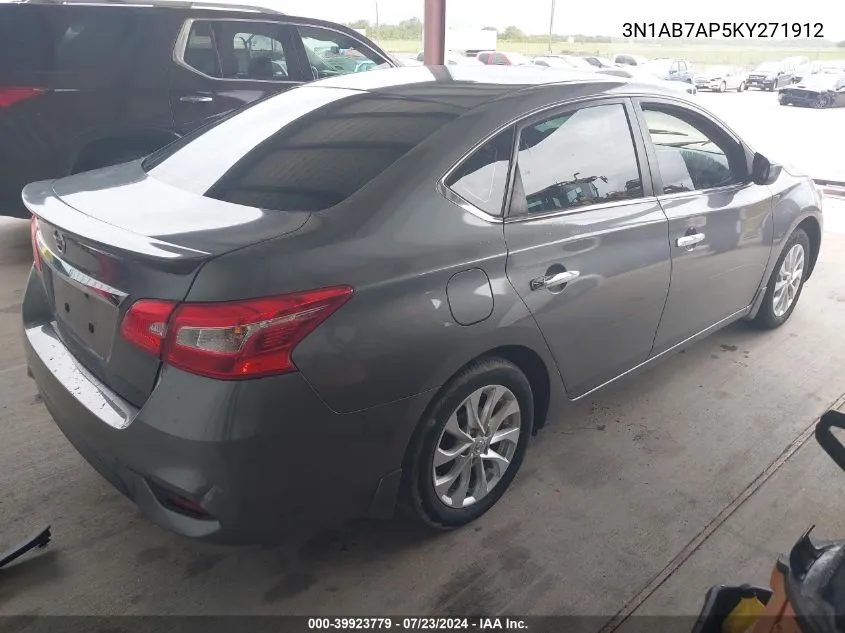 3N1AB7AP5KY271912 2019 Nissan Sentra S