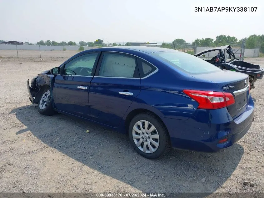 3N1AB7AP9KY338107 2019 Nissan Sentra S