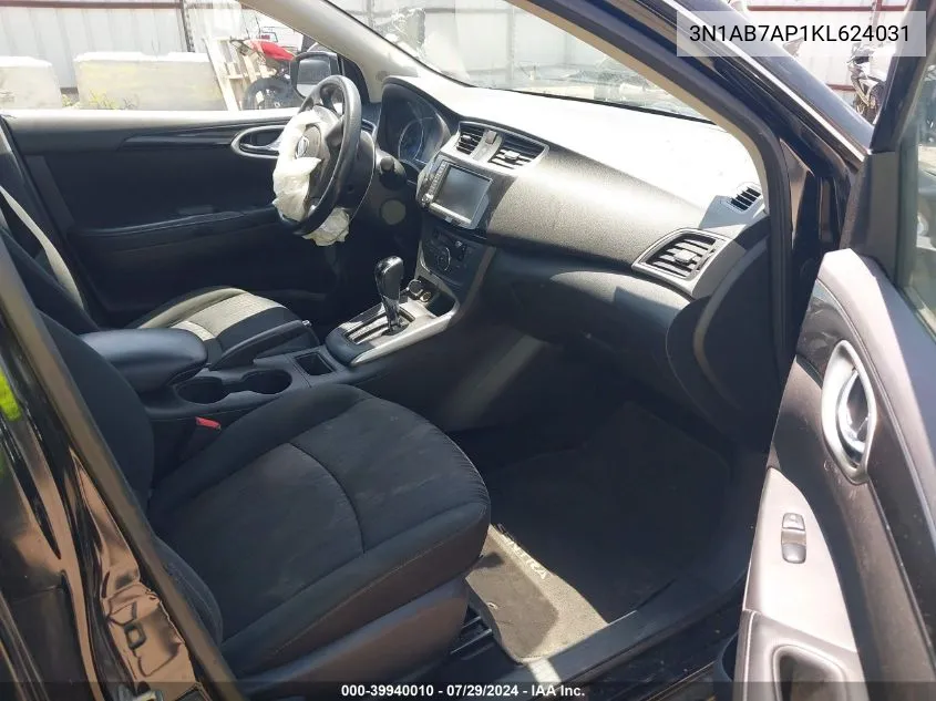 3N1AB7AP1KL624031 2019 Nissan Sentra Sv