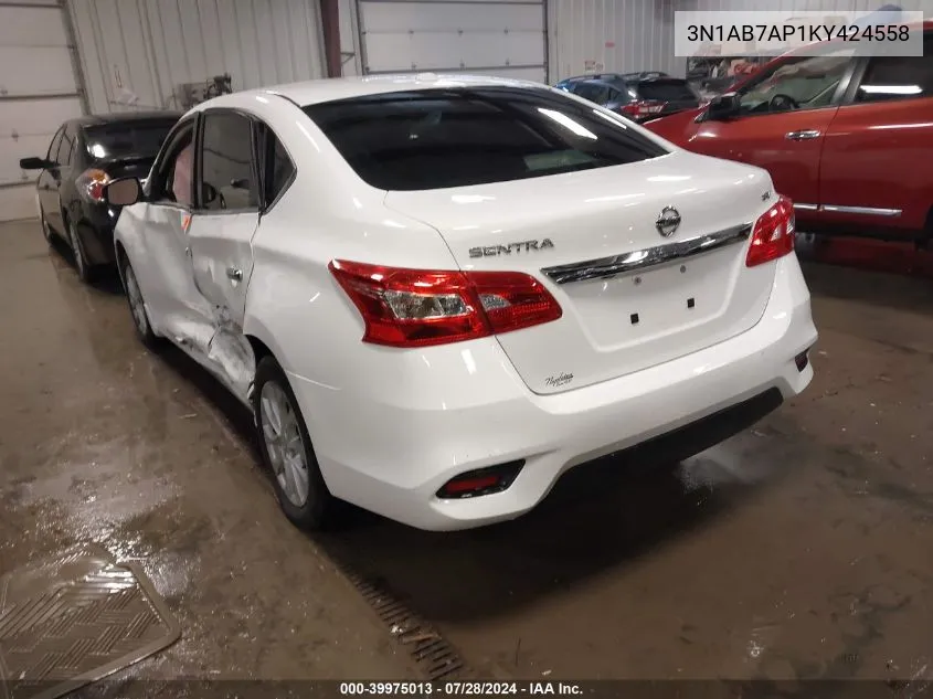 3N1AB7AP1KY424558 2019 Nissan Sentra Sv