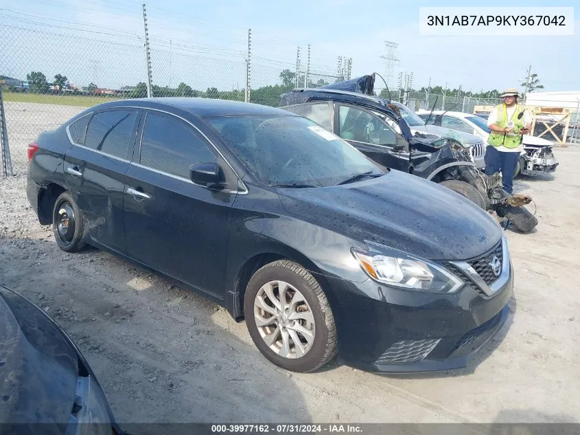 2019 Nissan Sentra Sv VIN: 3N1AB7AP9KY367042 Lot: 39977162