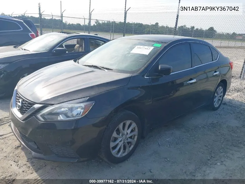 2019 Nissan Sentra Sv VIN: 3N1AB7AP9KY367042 Lot: 39977162