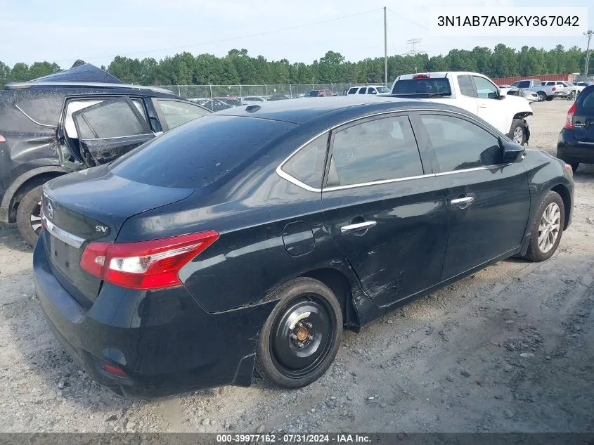 3N1AB7AP9KY367042 2019 Nissan Sentra Sv