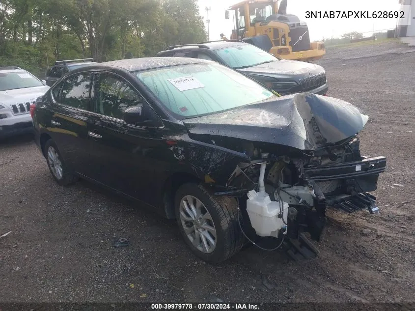 2019 Nissan Sentra Sv VIN: 3N1AB7APXKL628692 Lot: 39979778