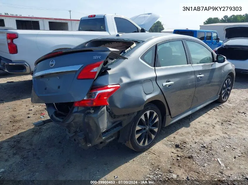 3N1AB7AP9KY279303 2019 Nissan Sentra Sr