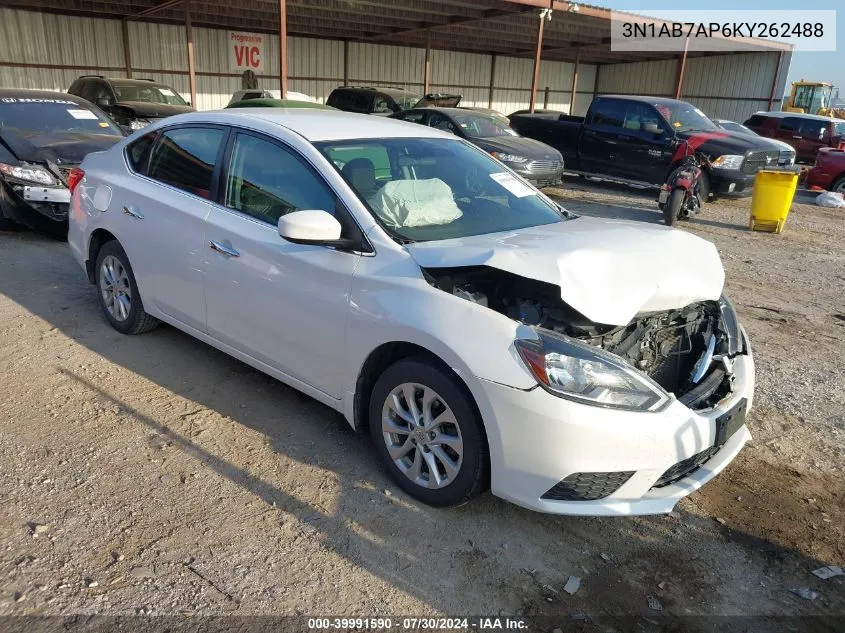 2019 Nissan Sentra Sv VIN: 3N1AB7AP6KY262488 Lot: 39991590