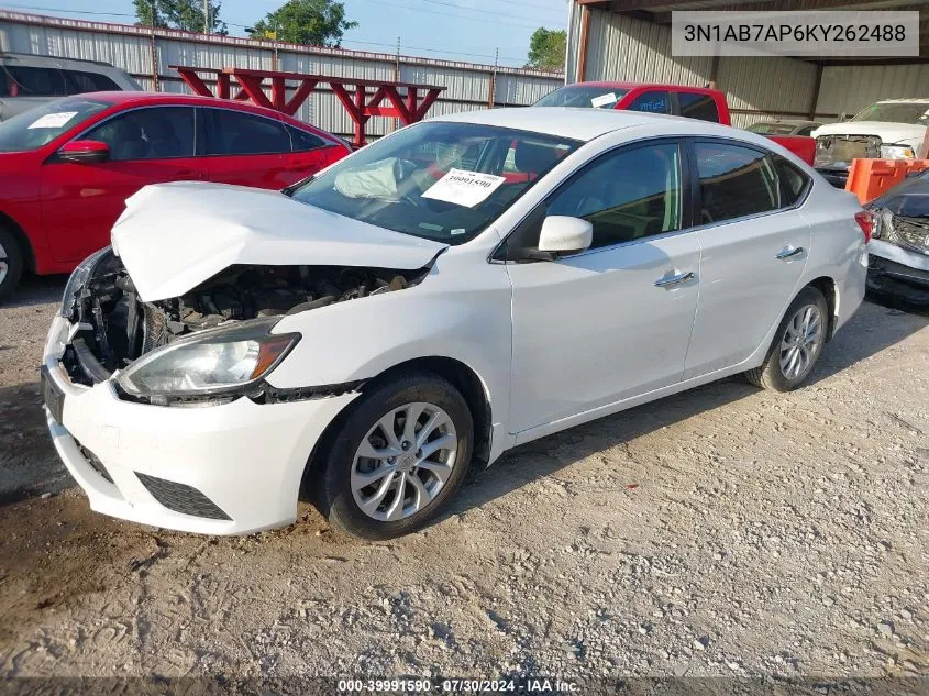 3N1AB7AP6KY262488 2019 Nissan Sentra Sv