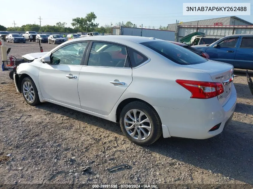 3N1AB7AP6KY262488 2019 Nissan Sentra Sv