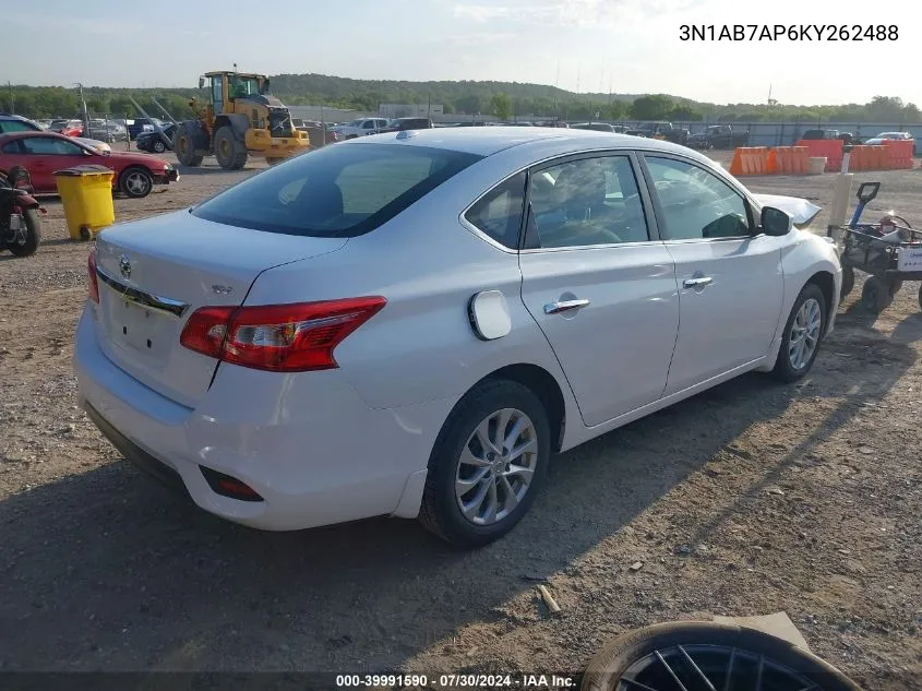 2019 Nissan Sentra Sv VIN: 3N1AB7AP6KY262488 Lot: 39991590