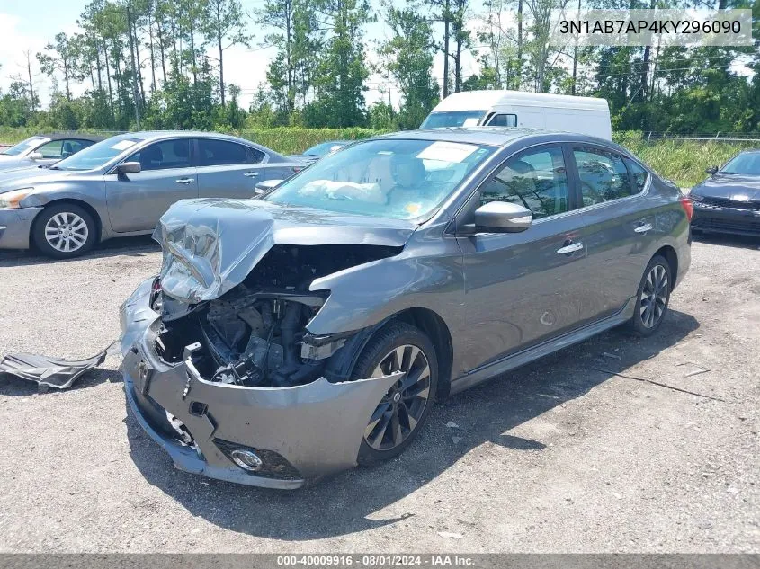 2019 Nissan Sentra Sr VIN: 3N1AB7AP4KY296090 Lot: 40009916