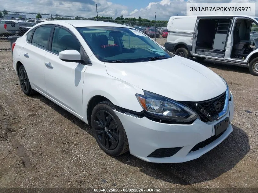 2019 Nissan Sentra S VIN: 3N1AB7AP0KY269971 Lot: 40025820