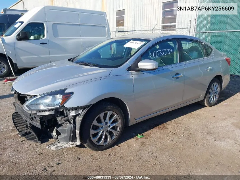 2019 Nissan Sentra Sv VIN: 3N1AB7AP6KY256609 Lot: 40031339