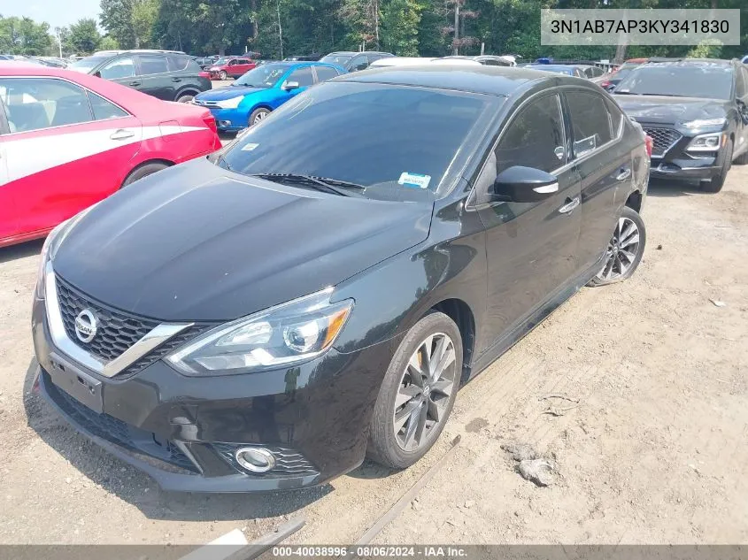 3N1AB7AP3KY341830 2019 Nissan Sentra Sr