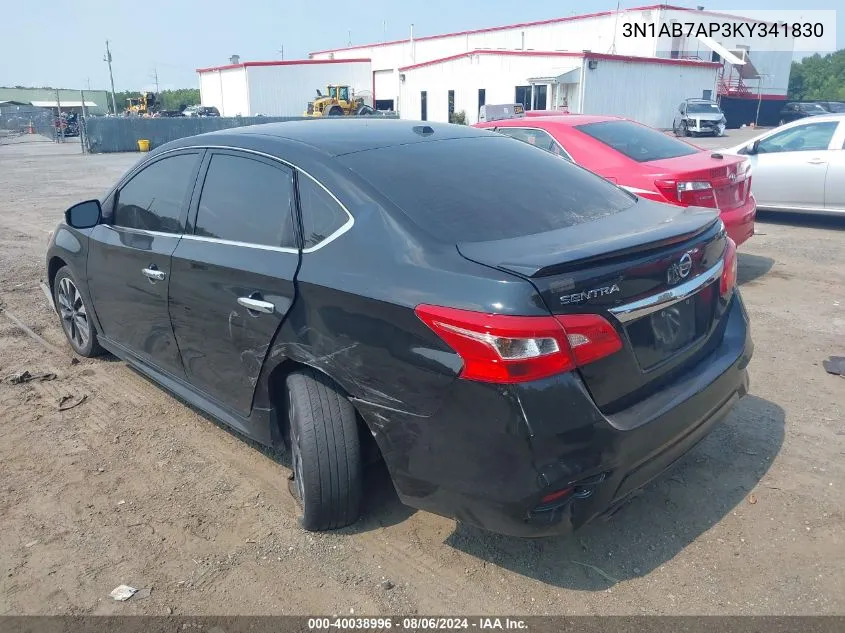 3N1AB7AP3KY341830 2019 Nissan Sentra Sr