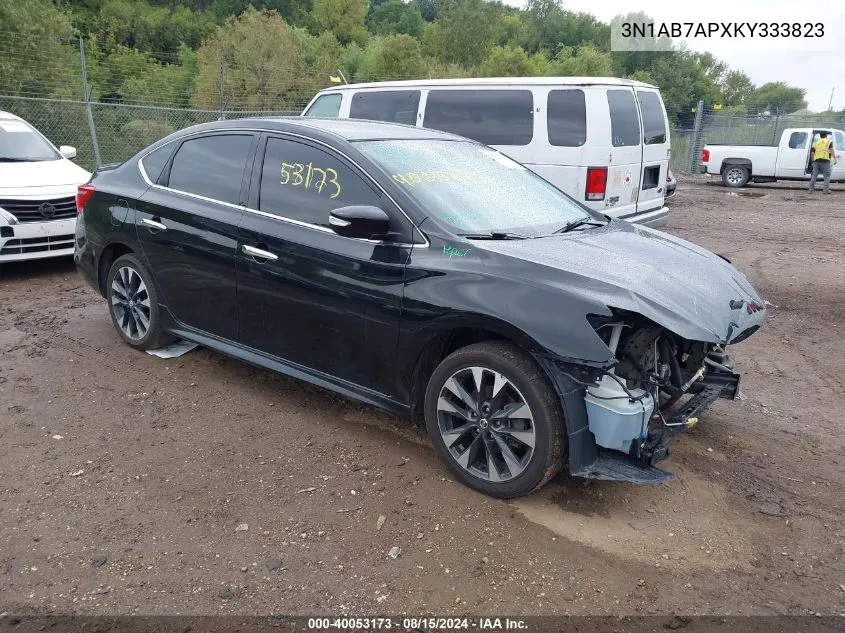 2019 Nissan Sentra Sr VIN: 3N1AB7APXKY333823 Lot: 40053173