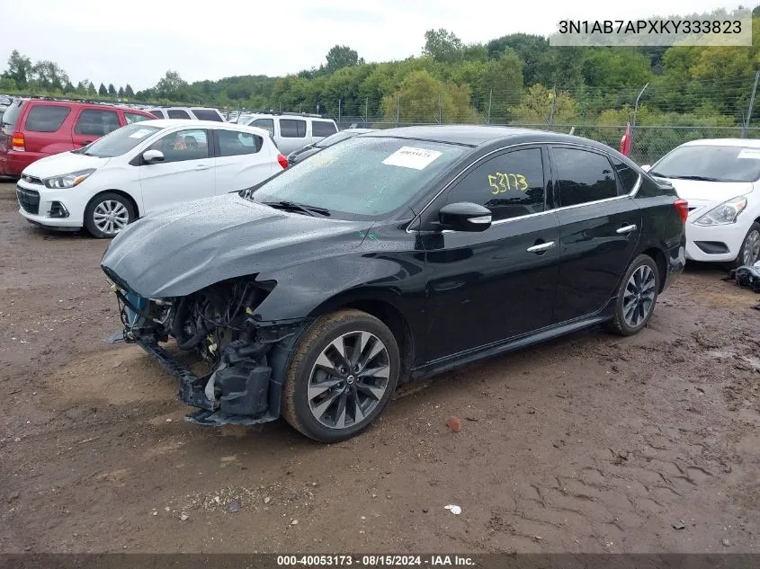 2019 Nissan Sentra Sr VIN: 3N1AB7APXKY333823 Lot: 40053173