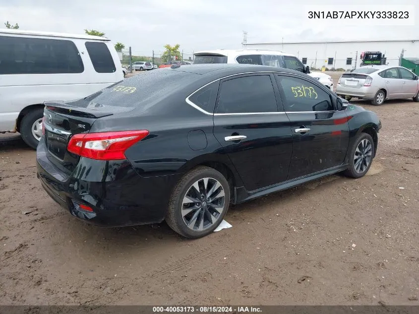 2019 Nissan Sentra Sr VIN: 3N1AB7APXKY333823 Lot: 40053173