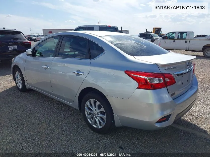 3N1AB7AP1KY271843 2019 Nissan Sentra S