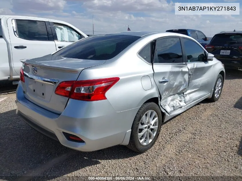 3N1AB7AP1KY271843 2019 Nissan Sentra S