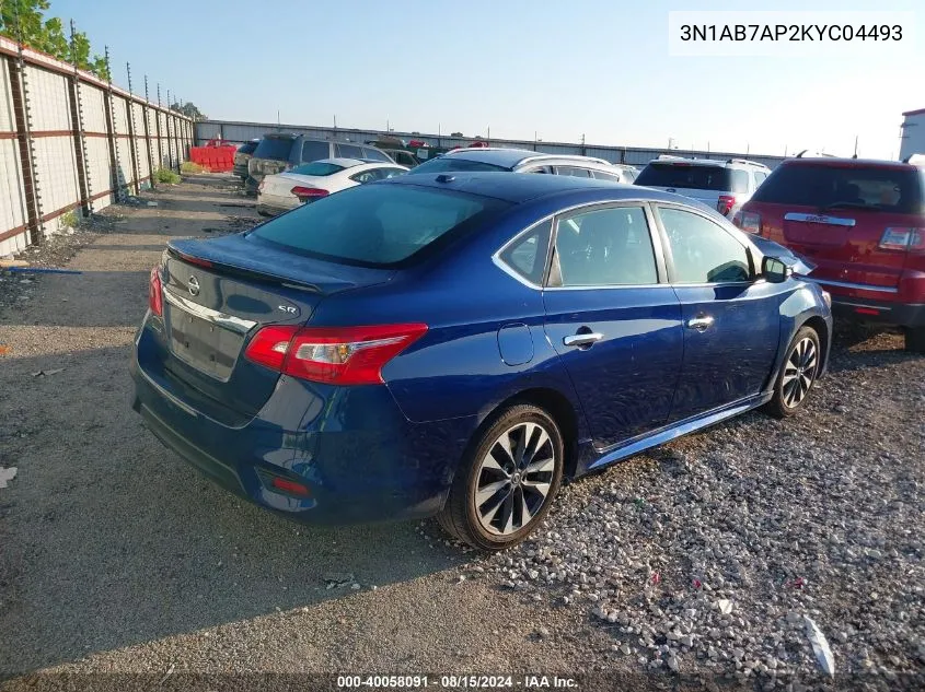 2019 Nissan Sentra S/Sl/Sr/Sv VIN: 3N1AB7AP2KYC04493 Lot: 40058091