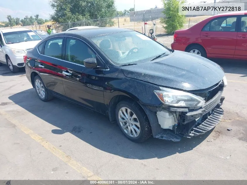 3N1AB7AP7KY272818 2019 Nissan Sentra Sv