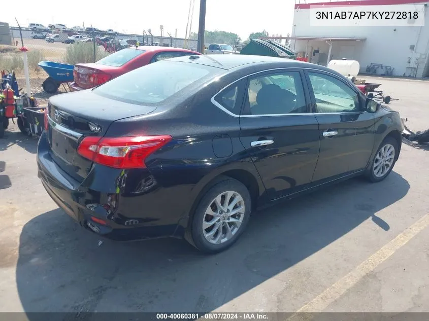 3N1AB7AP7KY272818 2019 Nissan Sentra Sv