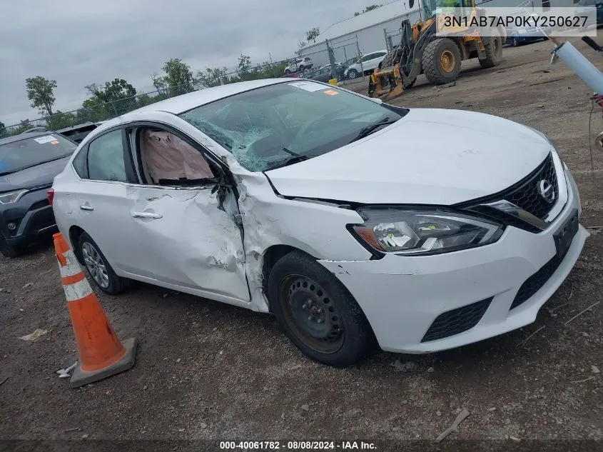 3N1AB7AP0KY250627 2019 Nissan Sentra S