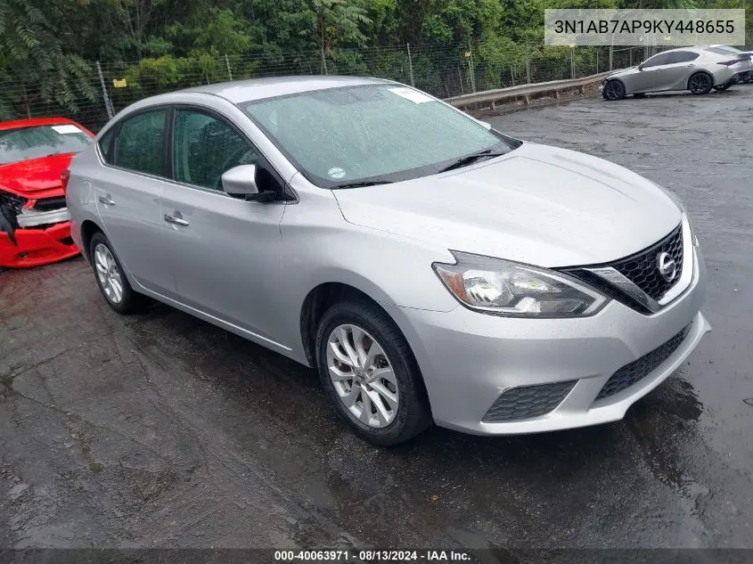 2019 Nissan Sentra Sv VIN: 3N1AB7AP9KY448655 Lot: 40063971