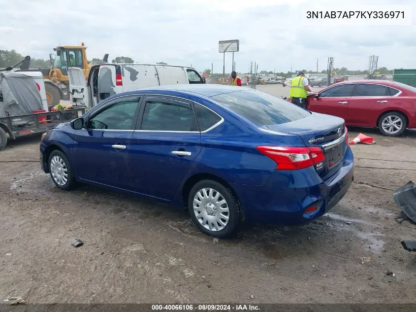 3N1AB7AP7KY336971 2019 Nissan Sentra S