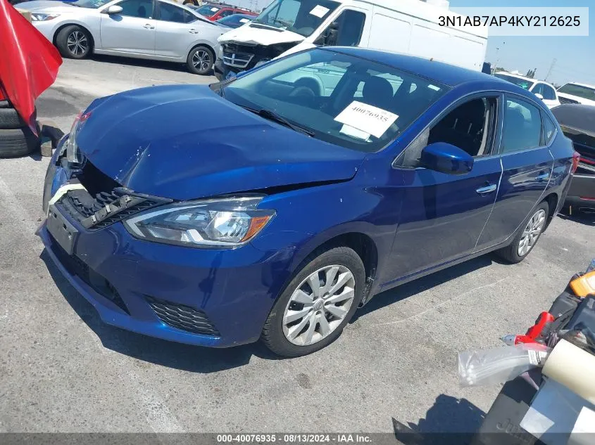 3N1AB7AP4KY212625 2019 Nissan Sentra S