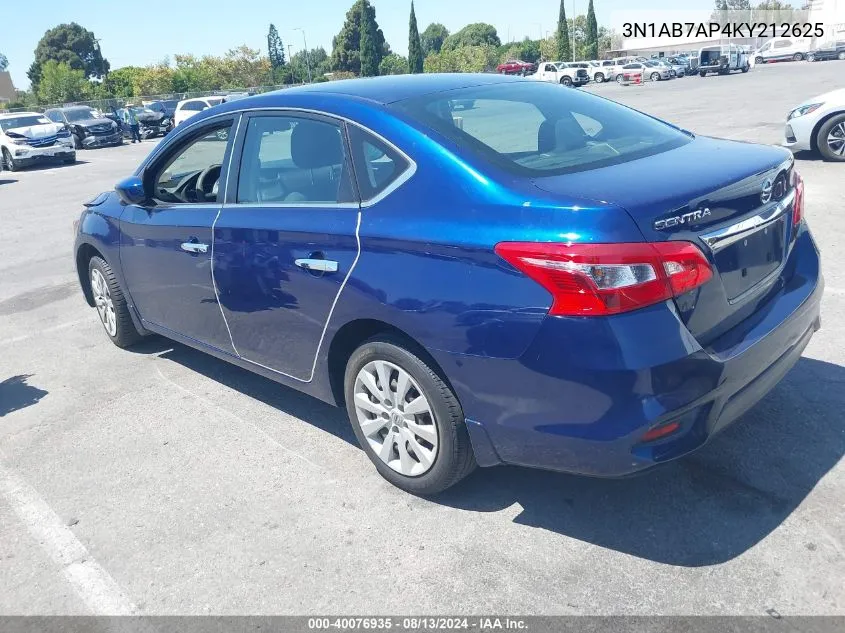 3N1AB7AP4KY212625 2019 Nissan Sentra S