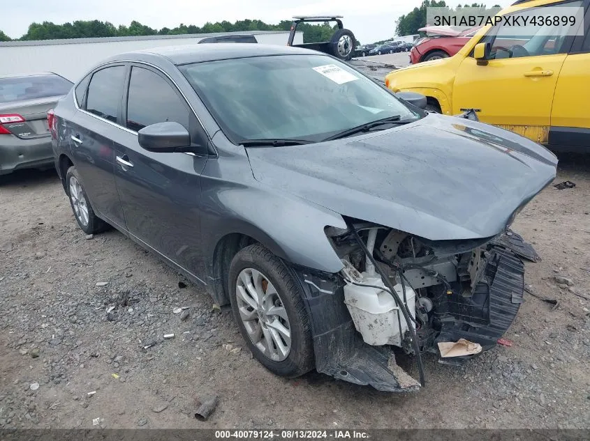 3N1AB7APXKY436899 2019 Nissan Sentra Sv