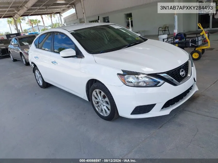 3N1AB7APXKY284493 2019 Nissan Sentra Sv