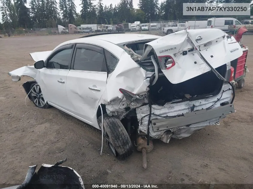 3N1AB7AP7KY330250 2019 Nissan Sentra S/Sv/Sr/Sl