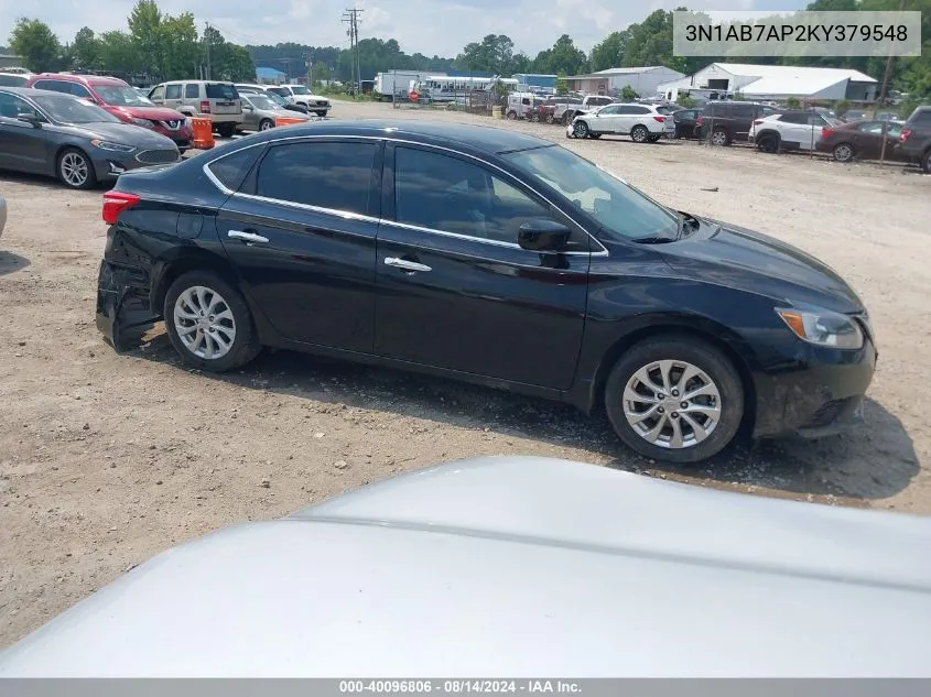 3N1AB7AP2KY379548 2019 Nissan Sentra Sv