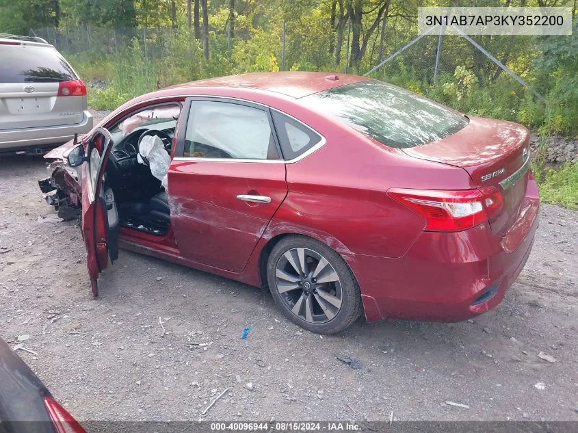 3N1AB7AP3KY352200 2019 Nissan Sentra Sl