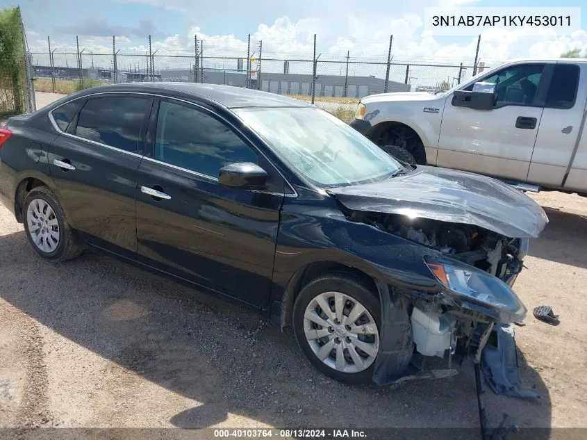 2019 Nissan Sentra S VIN: 3N1AB7AP1KY453011 Lot: 40103764