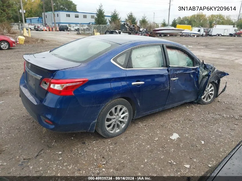 3N1AB7AP6KY209614 2019 Nissan Sentra S