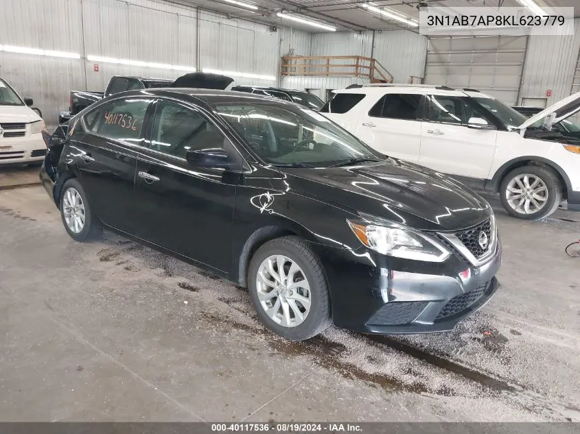 2019 Nissan Sentra Sv VIN: 3N1AB7AP8KL623779 Lot: 40117536